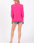 GeeGee Plus Classy Open-Front Casual Blazer