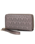 MKF Lisbette Embossed M Signature Wallet by Mia K