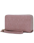 MKF Lisbette Embossed M Signature Wallet by Mia K