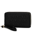 MKF Lisbette Embossed M Signature Wallet by Mia K