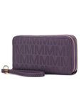 MKF Lisbette Embossed M Signature Wallet by Mia K