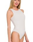 Zenana Boat Neck Sleeveless Padded Bodysuit