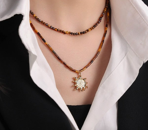 Tiger&#39;s-eye Gemstone Necklace