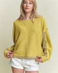 Jade By Jane PLUS Long Dolman Sleeve Round Neck Casual Knit Sweater