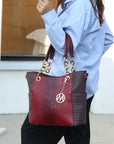 MKF Collection Miriam Signature Tote Bag by Mia K