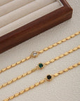 Multicolor Zircon Chain Necklace