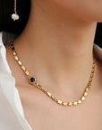 Multicolor Zircon Chain Necklace