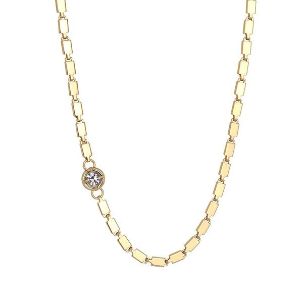 Multicolor Zircon Chain Necklace