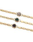 Multicolor Zircon Chain Necklace