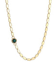 Multicolor Zircon Chain Necklace