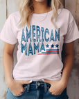 American Mama Retro 4th of July Graphic Tee