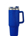 Rhinestone and Handle Tumbler