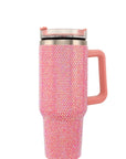 Rhinestone and Handle Tumbler