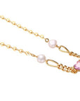 Pink Heart with Pearl Necklace