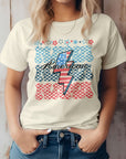 American Mama Retro, 4th of July Graphic Tee