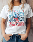 American Mama Retro, 4th of July Graphic Tee