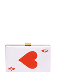 Ace of Hearts Card Clutch Evening Bag