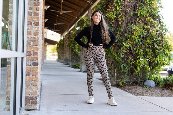 Julia Rose |The Bianca Leopard Bat Leggings