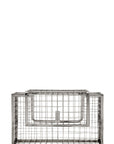 Metal Cage Crossbody Clutch Bag