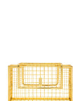 Metal Cage Crossbody Clutch Bag