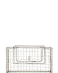 Metal Cage Crossbody Clutch Bag