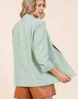 GeeGee Plus Classy Open-Front Casual Blazer