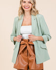 GeeGee Plus Classy Open-Front Casual Blazer