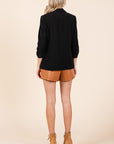 GeeGee Plus Classy Open-Front Casual Blazer