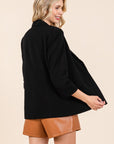 GeeGee Plus Classy Open-Front Casual Blazer