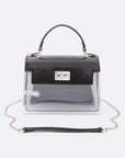 2 Tone Top Handle Transparent Stadium Bag