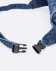 Washed Denim Quilted Fanny Pack