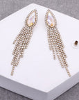 Teardrop Shape and Tassels Earrings