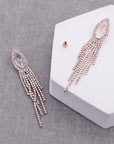 Teardrop Shape and Tassels Earrings