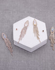 Teardrop Shape and Tassels Earrings