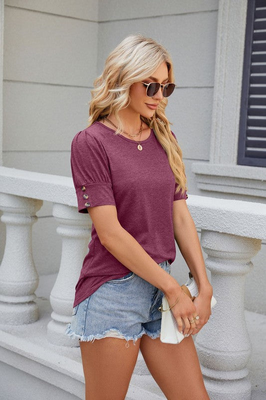 Women&#39;s Casual Short Sleeve T-Shirts Crew Neck