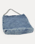 Denim Quilted Large Shoulder Bag