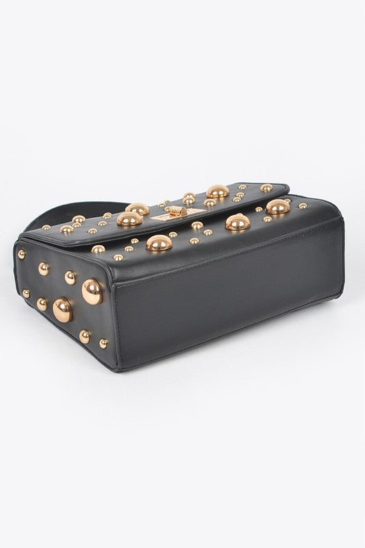 Mix Studs Convertible Top Handle Swing Bag