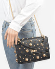 Mix Studs Convertible Top Handle Swing Bag