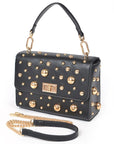 Mix Studs Convertible Top Handle Swing Bag