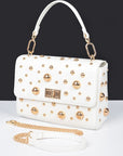 Mix Studs Convertible Top Handle Swing Bag