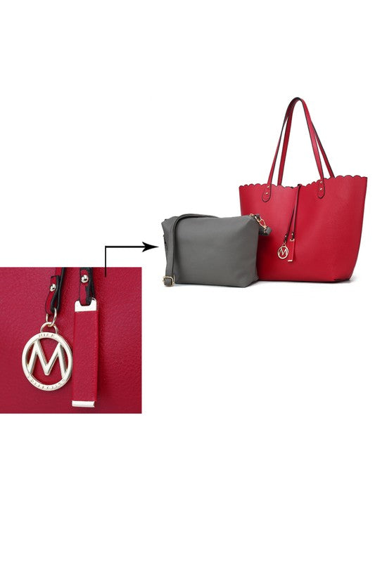 MKF Reversible Shopper Tote &amp; Crossbody by Mia K