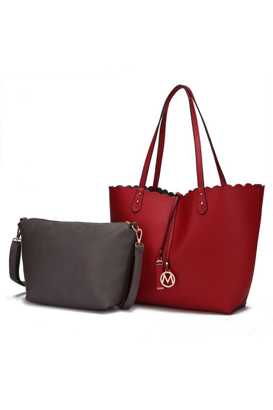 MKF Reversible Shopper Tote &amp; Crossbody by Mia K