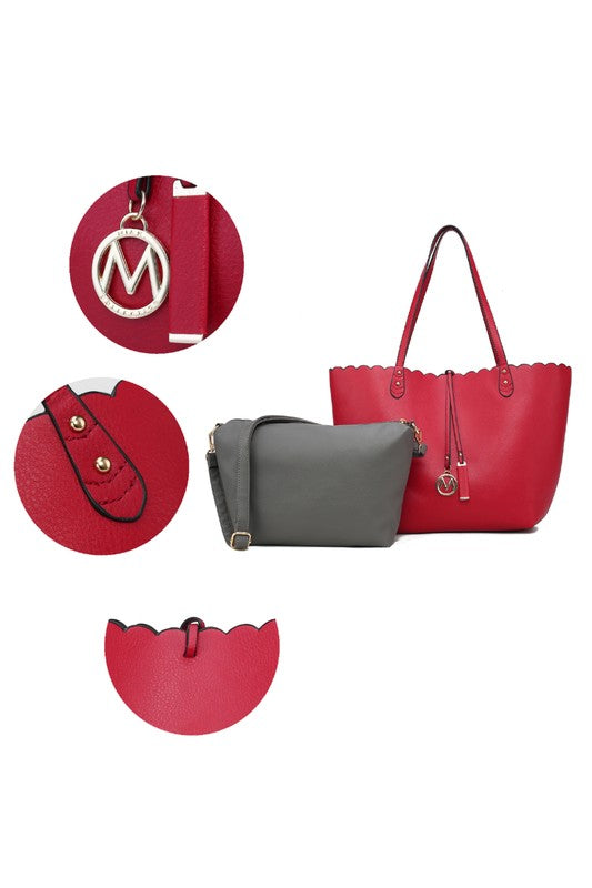 MKF Reversible Shopper Tote &amp; Crossbody by Mia K