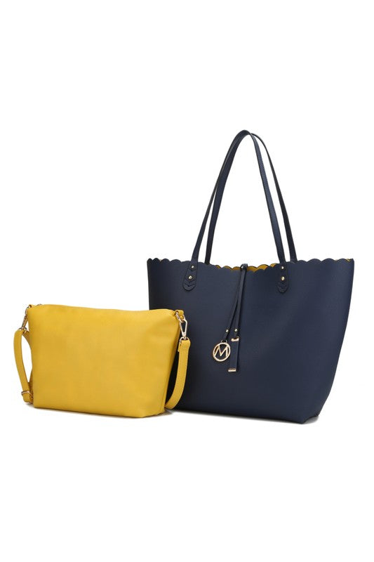 MKF Reversible Shopper Tote &amp; Crossbody by Mia K