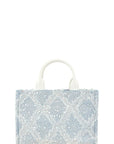 Rhinestone and Denim Washed Crossbody Bag