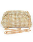 Oversize Rhinestone Convertible Soft Clutch Bag