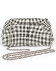 Oversize Rhinestone Convertible Soft Clutch Bag