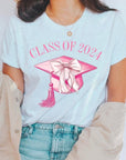 Coquette Class of 2024 Graphic T Shirts