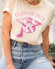 Coquette Class of 2024 Graphic T Shirts