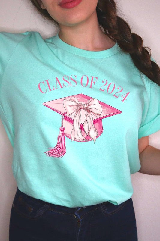 Coquette Class of 2024 Graphic T Shirts